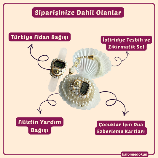 İstiridye Tesbih ve Zikirmatik Set