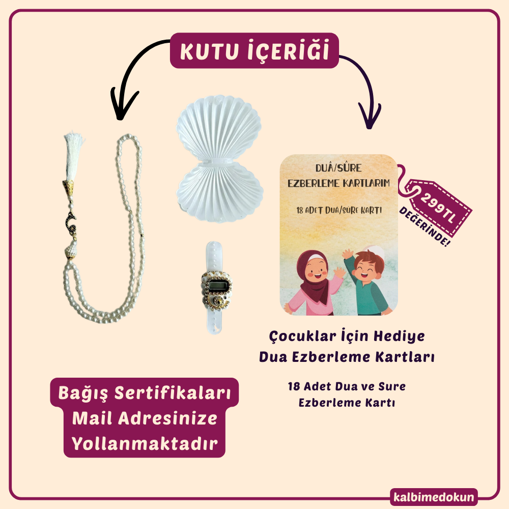 İstiridye Tesbih ve Zikirmatik Set